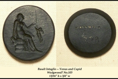 Basalt Intaglio Venus & Cupid Wedgwood 103