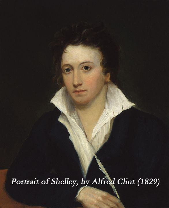 Portrait of Shelley by alfred Clint